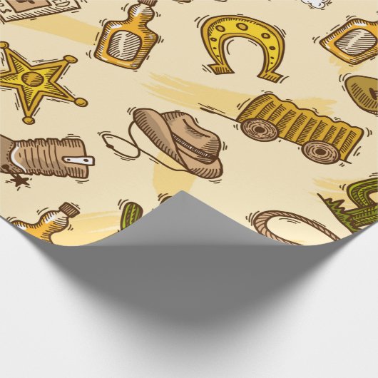 Wild West Geschenkpapier (Ecke)