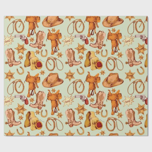 Wild West Geschenkpapier (Flach)