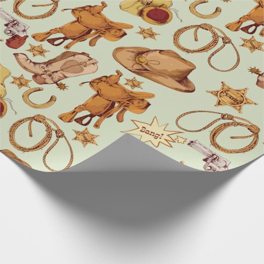 Wild West Geschenkpapier (Ecke)