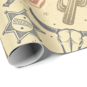 Wild West Geschenkpapier (Rolleneckpunkt)
