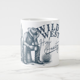 Wild West High Anxiety | Lustiges Western-Design Jumbo-Tasse