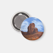 Wild West Himmel Knopf Magnet (Vorderseite/Rückseite)