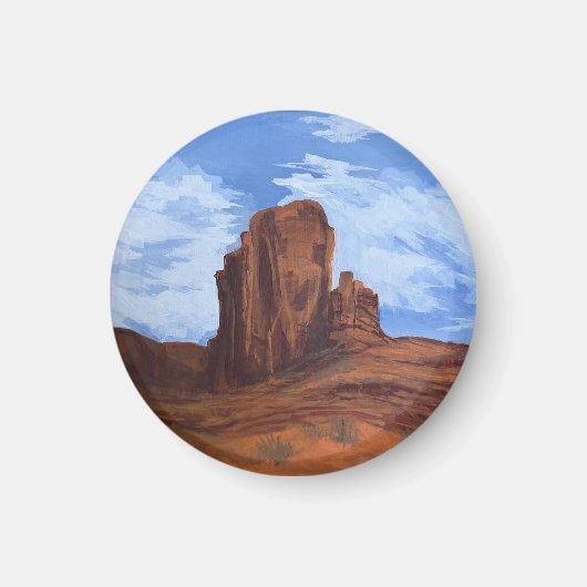 Wild West Himmel Knopf Magnet (Vorne)