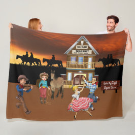 Wild West Jamboree Fleece Blanket