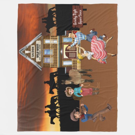 Wild West Jamboree Fleece Blanket (Vorderseite)