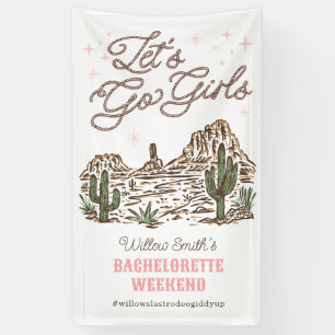 Wild West Junggesellinnenabschied Los geht's Mädch Banner