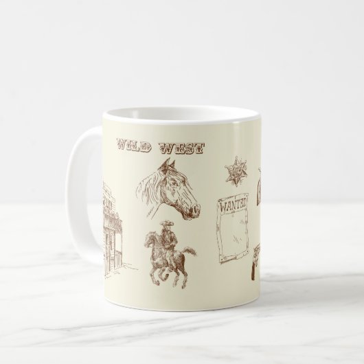 Wild West Kaffeetasse (Vorderseite Links)
