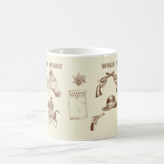 Wild West Kaffeetasse (Mittel)