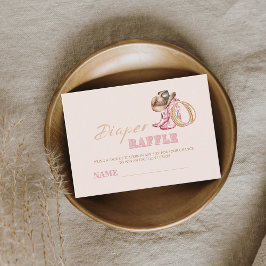 Wild West Little Cowgirl Baby Girl shower Begleitkarte