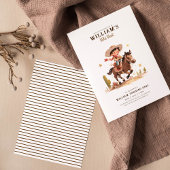 Wild West Modern Cowboy Birthday Einladung