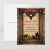 Wild West Novelty Wedding Einladung (Vorne/Hinten)