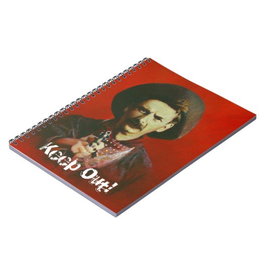 Wild West Outlaw Note Pad Notizblock (Linke Seite)