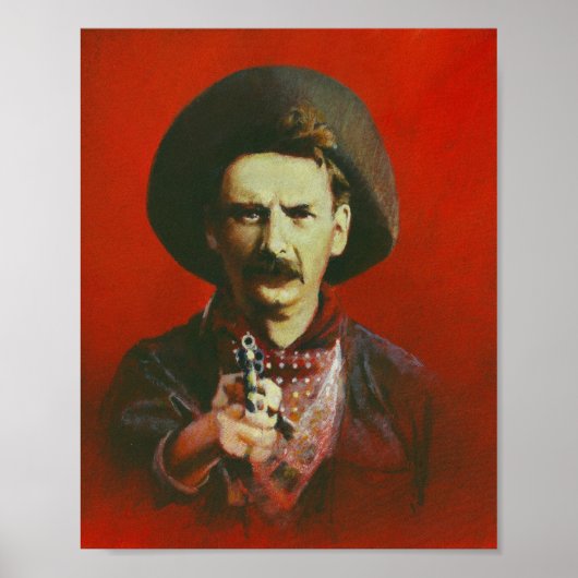 Wild West Outlaw Print Poster (Vorne)