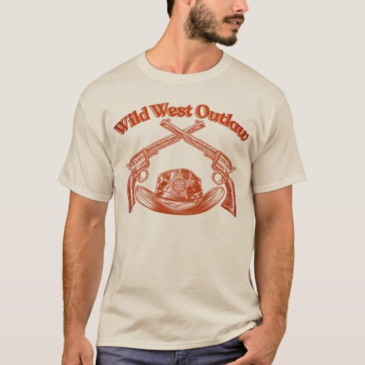 "Wild West Outlaw " T-Shirt (Vorderseite)