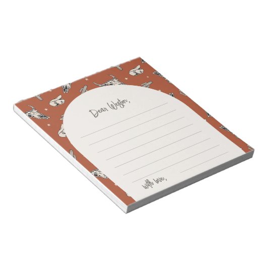 Wild West Party Time Capsupad Notepad Notizblock (angewinkelt)