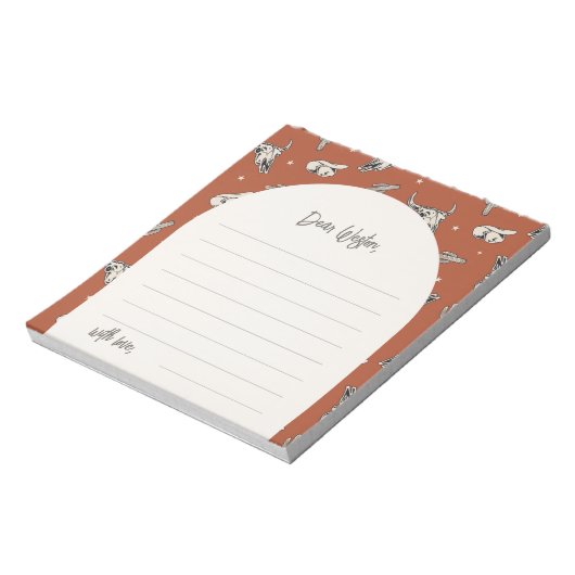 Wild West Party Time Capsupad Notepad Notizblock (Rotiert)