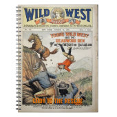 Wild West Personalize Name Sprichwort Gift Notizblock (Vorderseite)