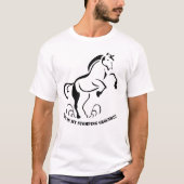 Wild-West-Pferdezucht mit Staub-Wirbel T-Shirt (Vorderseite)