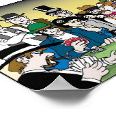 Wild West Poker Game Poster (Ecke)