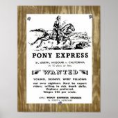 Wild West Pony Express Riders Poster (Vorne)