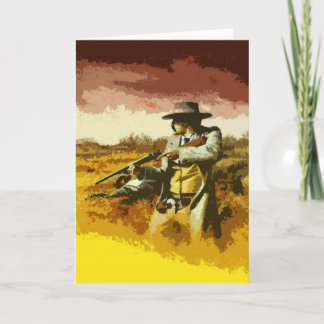 Wild West Pop Art Grußkarte Karte