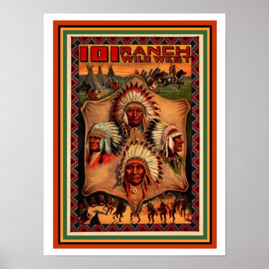 Wild West Ranch Poster 12 x 16 (Vorne)