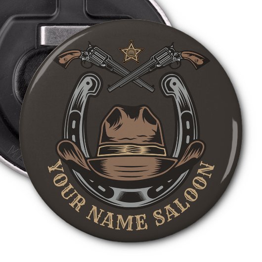 Wild West Revolver Horseshoe Western Cowboy Saloon Flaschenöffner
