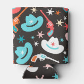 Wild West, Revolvers Cowboy Pattern. Dosenkühler (Rückseite)