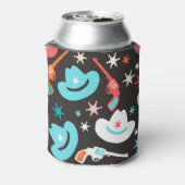 Wild West, Revolvers Cowboy Pattern. Dosenkühler (Kanne Rückseite)