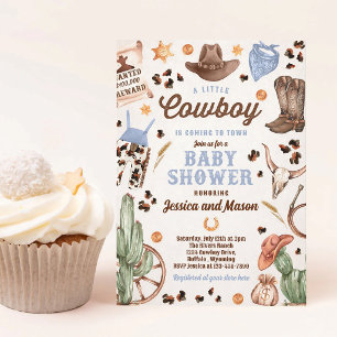 Wild-West-Rodeo-Baby-Party für Jungen Einladung