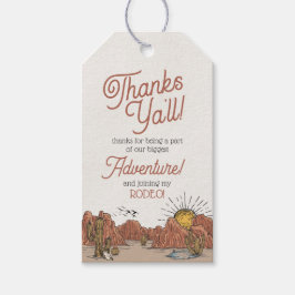 Wild West Rodeo Baby Shower Favor Tag Geschenkanhänger