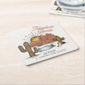 Wild West Rodeo Baby Shower Rechteckiger Pappuntersetzer (angewinkelt)