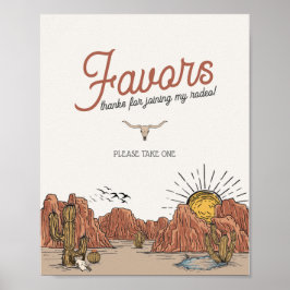 Wild West Rodeo bevorzugt Party Poster