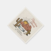 Wild West Rodeo Birthday Party Serviette (Ecke)