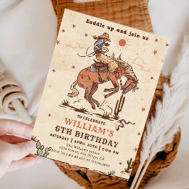 Wild West Rodeo Cowboy Geburtstagsparty Einladung