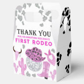Wild West Rodeo Disco Pink Cowgirl Birthday Geschenkschachtel (Geöffnet)