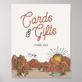 Wild West Rodeo Karten und Geschenke Party Zeichen Poster