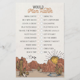 Wild West Rodeo möchte lieber Baby Dusche Spiel