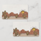 Wild West Rodeo Platzkarte Geburtstag oder Babydus (Vorne/Hinten)