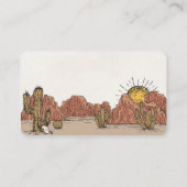 Wild West Rodeo Platzkarte Geburtstag oder Babydus (Rückseite)