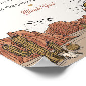 Wild West Rodeo Ratschlag für Babydusche Poster (Ecke)