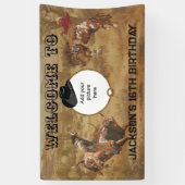 Wild West Rodeo Roundup Birthday Banner (Vertikal)