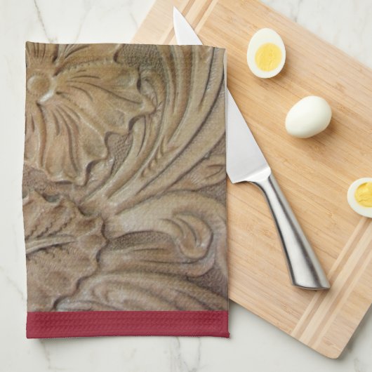 Wild West Rose Geschirrtuch (Viertel Falte)