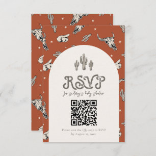 Wild West RSVP Card Begleitkarte