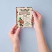 Wild West Rustic Cowboy Western Party Flyer (Gruppe)
