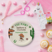 Wild West Rustic Cowboy Western Party Pappteller (Party)