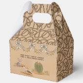 Wild West Rustic Cowgirl Vintag Fun Geschenkschachtel (Rückseite)