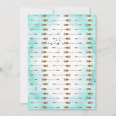 Wild West | Rustikale Schädel- und Pfeile Kinderdu Einladung (Rückseite)