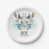 Wild West | Rustikaler Schädel und Pfeile | Das is Pappteller (Vorderseite)