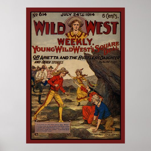 Wild West Rustlers Cowboys Cowgirls Poster (Vorne)